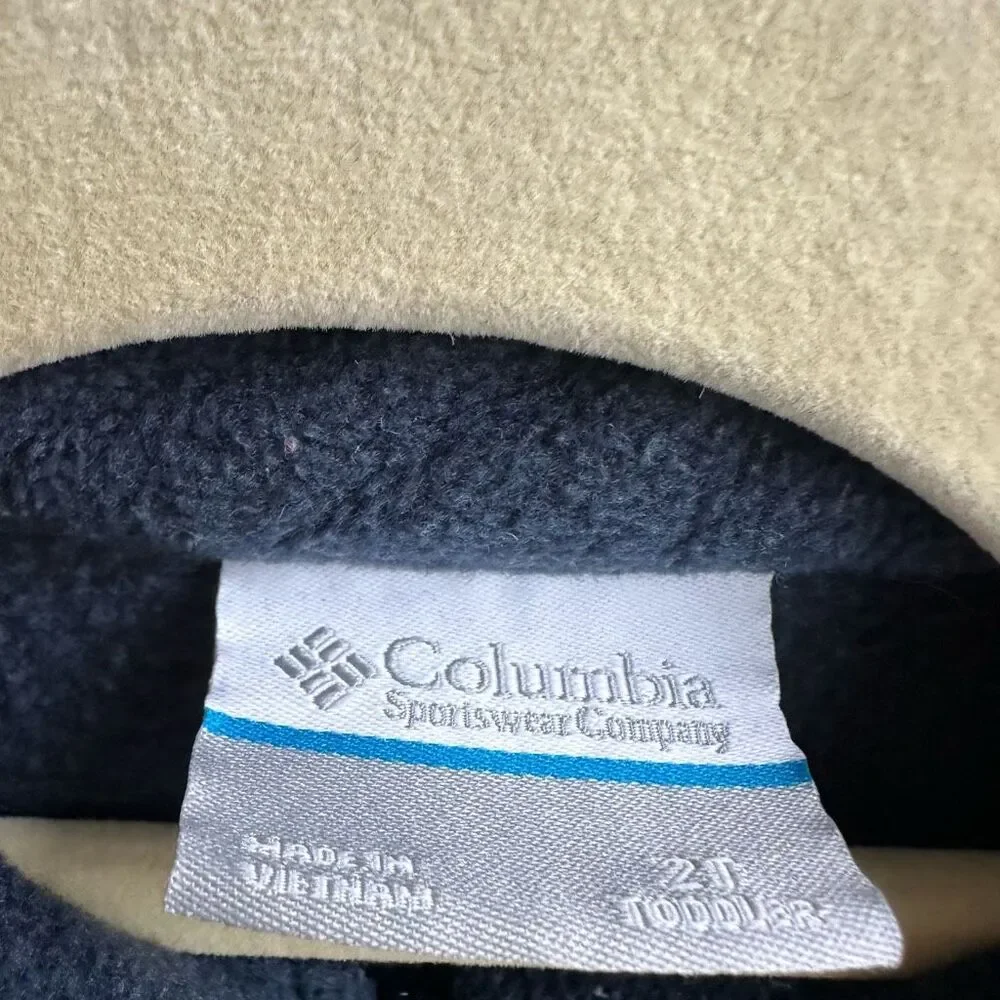 $5/$25 Columbia Toddler Kids Steen Blue Fleece Full Zip Size 2T Cozy Sweater